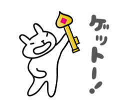 funny rabbit Sticker 2 by keimaru sticker #5769307