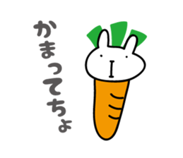 funny rabbit Sticker 2 by keimaru sticker #5769318