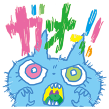 aaaaiWORKS's BLUE NEKO sticker #5769684