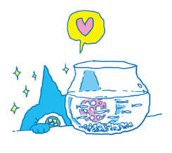 aaaaiWORKS's BLUE NEKO sticker #5769685