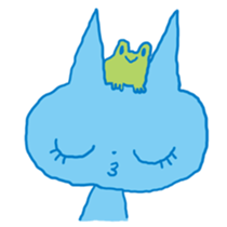 aaaaiWORKS's BLUE NEKO sticker #5769686