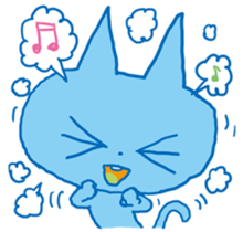 aaaaiWORKS's BLUE NEKO sticker #5769687