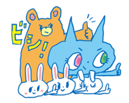 aaaaiWORKS's BLUE NEKO sticker #5769690
