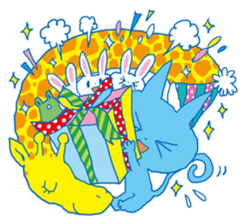 aaaaiWORKS's BLUE NEKO sticker #5769699