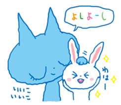 aaaaiWORKS's BLUE NEKO sticker #5769700