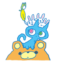 aaaaiWORKS's BLUE NEKO sticker #5769710