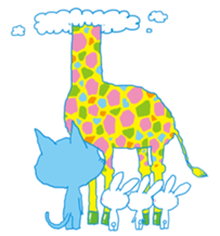 aaaaiWORKS's BLUE NEKO sticker #5769714