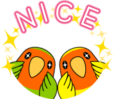 Peach-faced Lovebird "Kozakura-chi" sticker #5770091