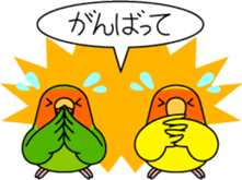 Peach-faced Lovebird "Kozakura-chi" sticker #5770099