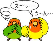 Peach-faced Lovebird "Kozakura-chi" sticker #5770111