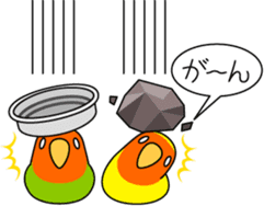 Peach-faced Lovebird "Kozakura-chi" sticker #5770113