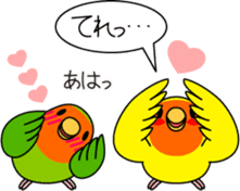 Peach-faced Lovebird "Kozakura-chi" sticker #5770118