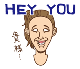 Crazy bilingual sticker #5770128