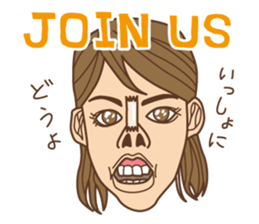 Crazy bilingual sticker #5770132