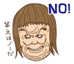 Crazy bilingual sticker #5770151