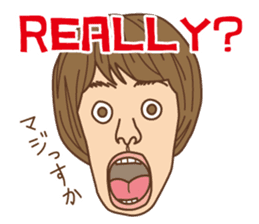 Crazy bilingual sticker #5770157