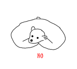 It's a white bear!2 "Summer" sticker #5770805