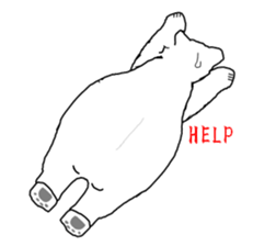 It's a white bear!2 "Summer" sticker #5770807