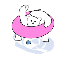 It's a white bear!2 "Summer" sticker #5770819