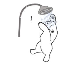 It's a white bear!2 "Summer" sticker #5770825