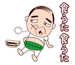 Funny middle aged man in OSAKA, JAPAN sticker #5771584