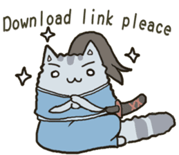 Chinchilla cat talk talk sticker #5771805