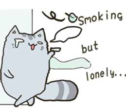 Chinchilla cat talk talk sticker #5771809