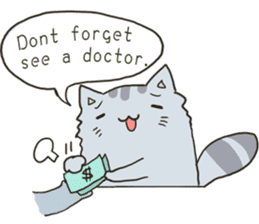 Chinchilla cat talk talk sticker #5771811