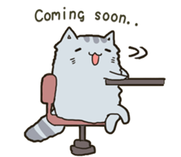 Chinchilla cat talk talk sticker #5771814