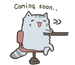 Chinchilla cat talk talk sticker #5771814