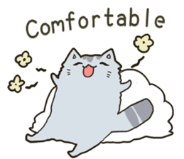 Chinchilla cat talk talk sticker #5771820