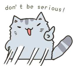 Chinchilla cat talk talk sticker #5771822
