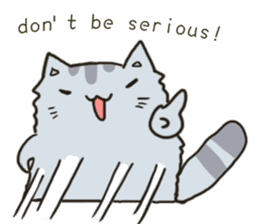 Chinchilla cat talk talk sticker #5771822