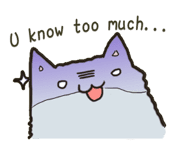 Chinchilla cat talk talk sticker #5771833