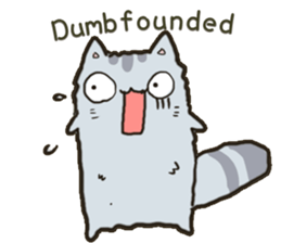 Chinchilla cat talk talk sticker #5771835