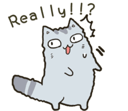 Chinchilla cat talk talk sticker #5771839