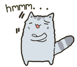 Chinchilla cat talk talk sticker #5771840