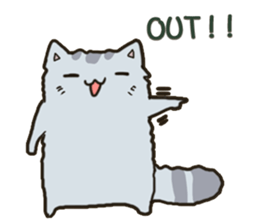Chinchilla cat talk talk sticker #5771841