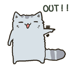 Chinchilla cat talk talk sticker #5771841