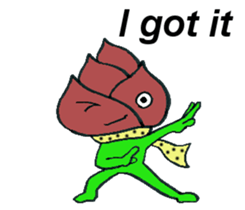 the bamboo shoot English version sticker #5772450