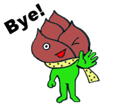 the bamboo shoot English version sticker #5772458