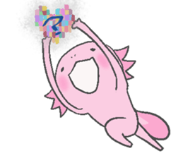 Axolotl and friends Sticker 4 sticker #5772644