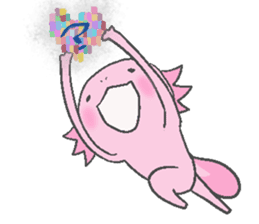 Axolotl and friends Sticker 4 sticker #5772644