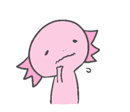 Axolotl and friends Sticker 4 sticker #5772653