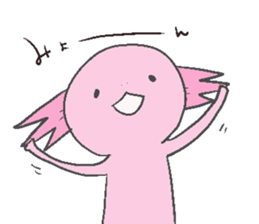 Axolotl and friends Sticker 4 sticker #5772654