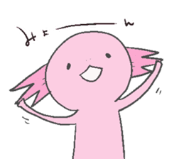 Axolotl and friends Sticker 4 sticker #5772654