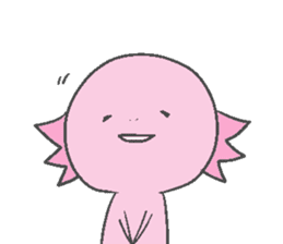 Axolotl and friends Sticker 4 sticker #5772679