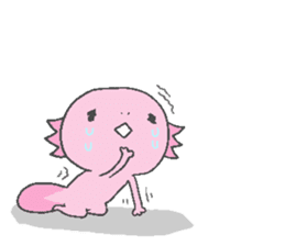 Axolotl and friends Sticker 4 sticker #5772683