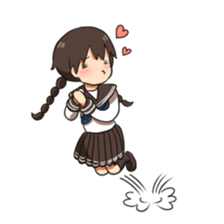 school girl 2 sticker #5772986