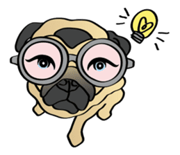 Bad dog Chloe's pug life sticker #5773341